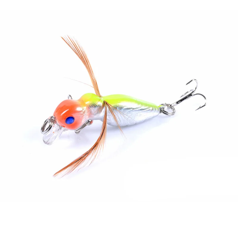 1 шт. искусственная жесткая приманка в виде пера 45 мм 3 5 г|lure spinner|spinner spooninsect lure |