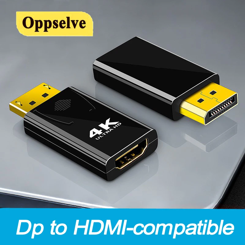 Переходник DP/HDMI 4K 1080P макс. 60 Гц конвертер Displayport в HDMI Кабель-адаптер для ПК