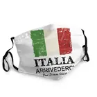 Маска для лица одноразовая Пылезащитная с принтом флага Италии