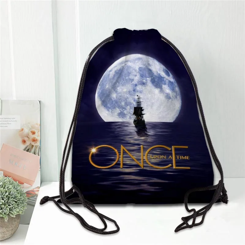 

Once Upon A Time Drawstring Backpack Women Men Causal Travel Bags Softback Gift Fashion Storage Bags Lady Shopping Bags 20201102