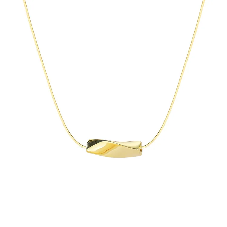 

Gold Geometric Necklace for Women 2020 Fashion Jewelry Accessory twisty Pendant Necklace Choker Korea Fashion Elegant Jewellery