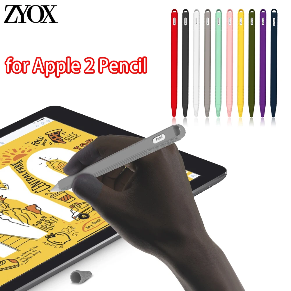 Мягкий силиконовый защитный чехол из ТПУ с наконечником для IPad планшета Apple Pencil 2