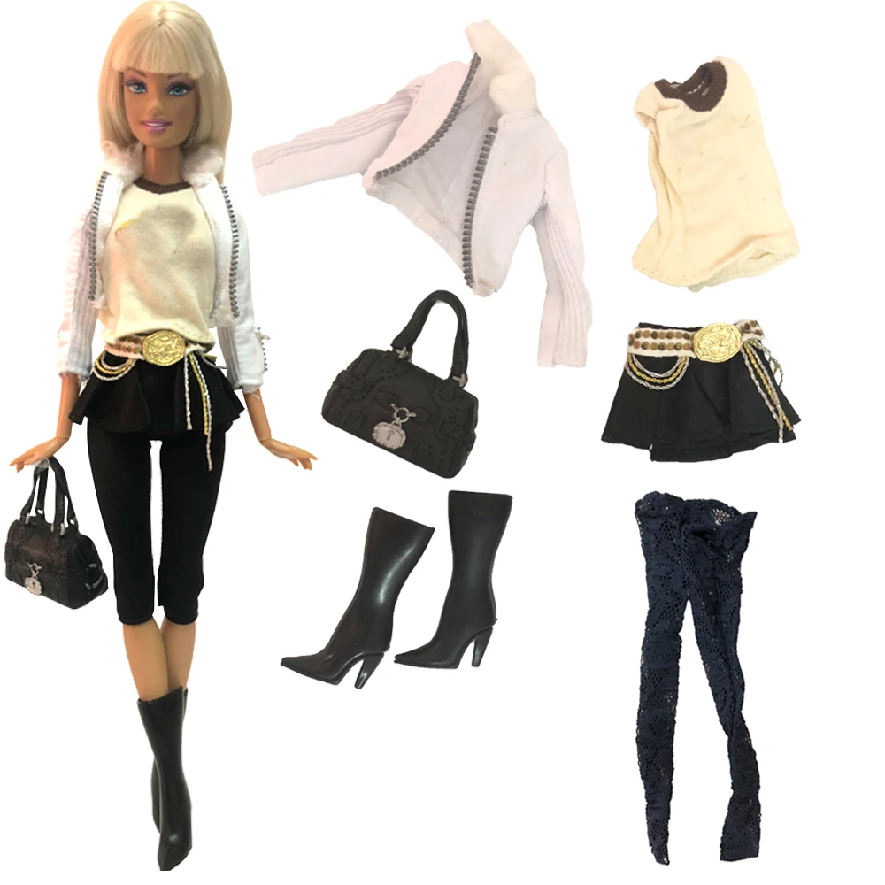 NK Mix Style Doll Coat Fashion Outfit Daily Casual Wear Trousers Top Clothes for Barbie Accessories DIY Toy JJ | Игрушки и хобби