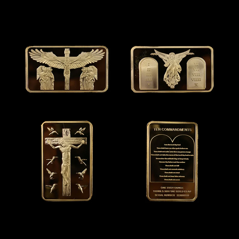 Памятная монета Иисуса крест восстановления христианская вера памятная