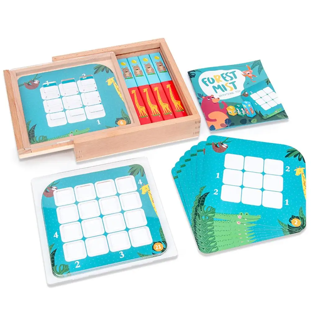 Детский деревянный пазл судоку игра логическая интерактивная доска для
