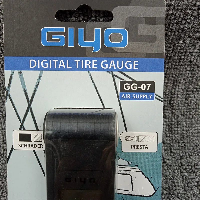 Цифровой измеритель давления воздуха в шинах GIYO GG 07 Bike для клапанов Presta/Schrader