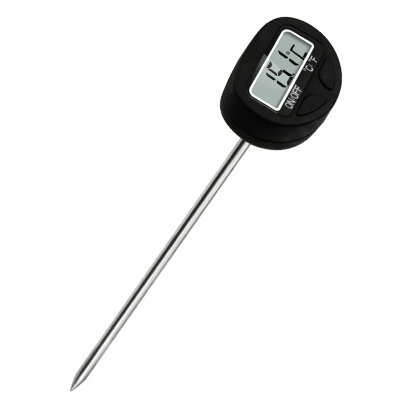 Digital Meat Thermometer Instant Read Food Probe Large LCD Dispaly Thermometer Compatible with Kitchen Cooking BBQ