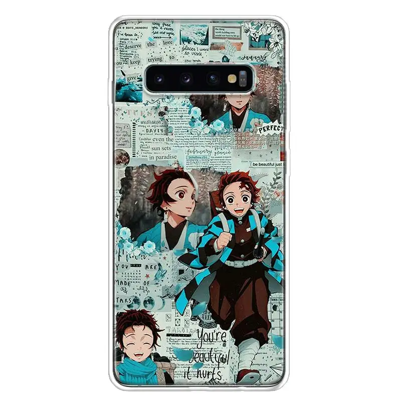 Kimetsu No Yaiba Demon Slayer Anime Phone Case For Samsung Galaxy S20 FE S21 S22 S23 Ultra S10 Lite S9 S8 Plus S7 Edge + Art Coq