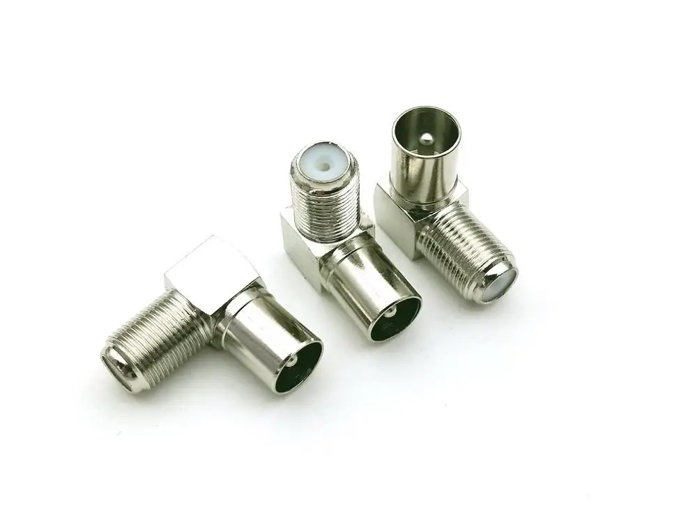 100 шт. медный F образный коаксиальный гнездовой разъем к прямоугольному