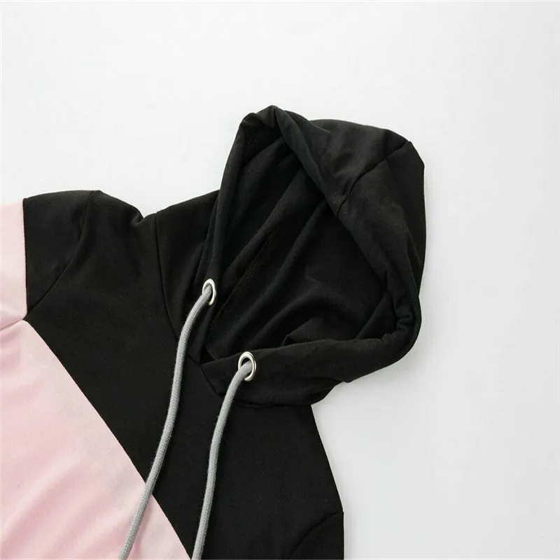 Женские толстовки зимняя осенняя одежда хлопковый свитшот в стиле пэчворк с