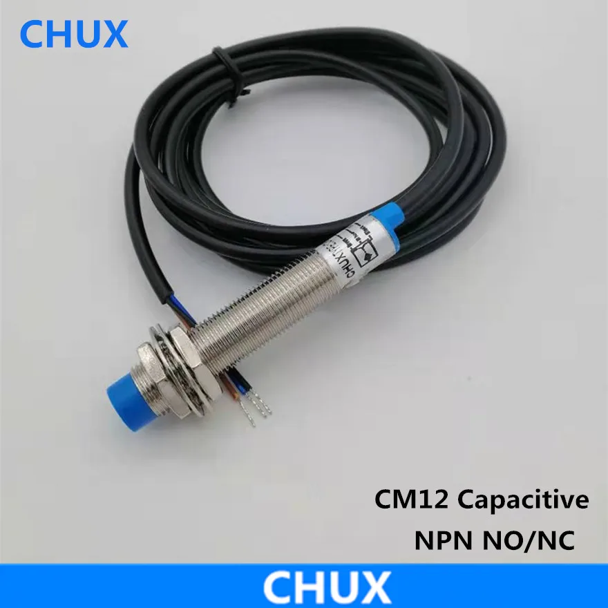 Цилиндрический емкостный датчик приближения CHUX M12 4 мм 10 30 в DC NO/NC CM12 DNA/DNB Емкостный