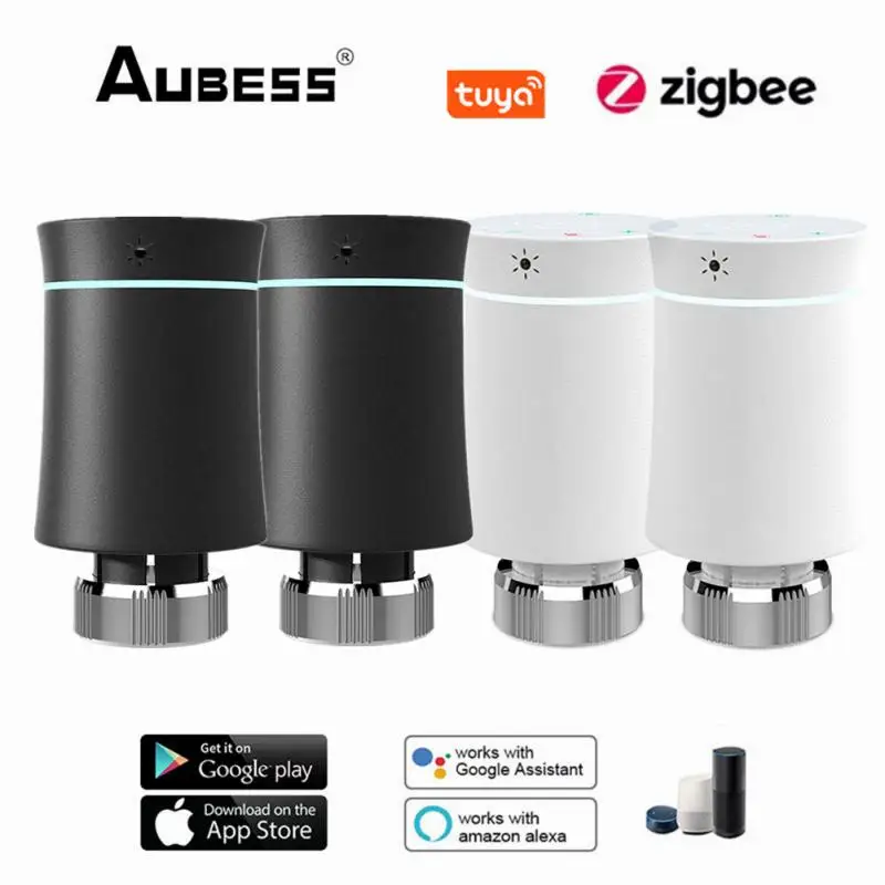 

Привод радиатора Aubess Tuya Smart Zigbee, программируемый термостатический клапан радиатора с поддержкой приложения Alexa