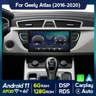 Carplay Авто Android 11 6 + 128G автомобильное радио стерео для Geely Atlas NL-3 2016-2020 мультимедийный видеоплеер GPS навигация WIFI Аудио