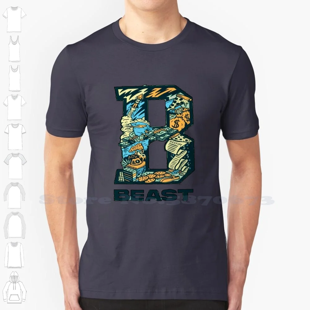 

B For Beast Summer Funny T Shirt For Men Women B For Beast B For Beast