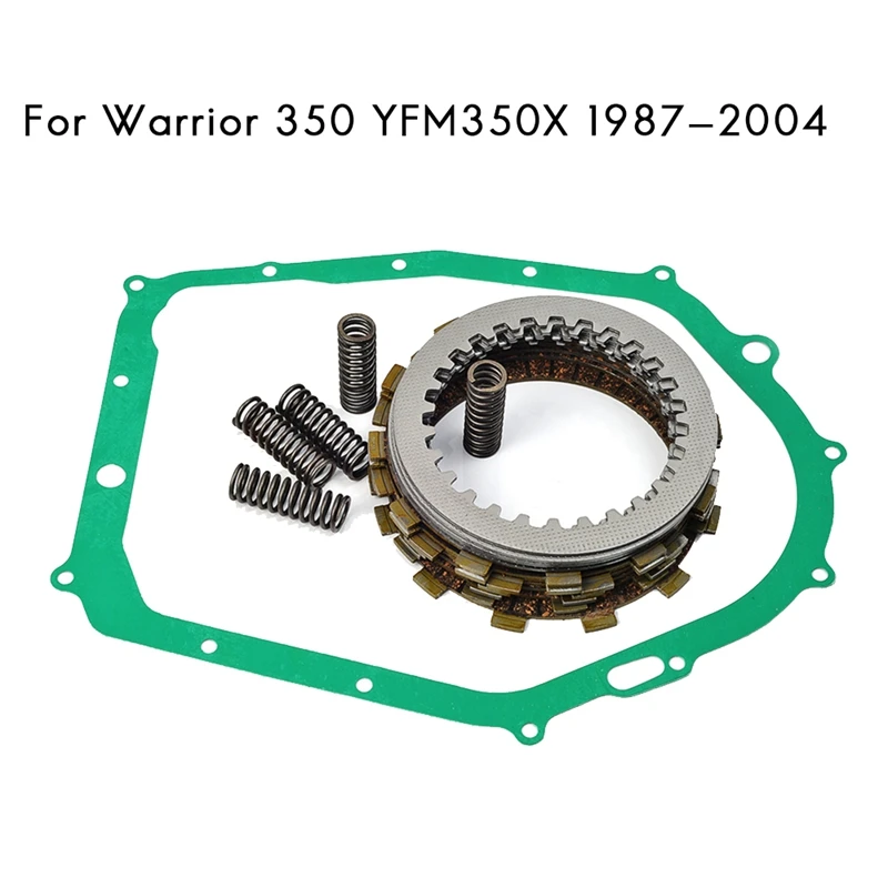 

Clutch Kit Clutch Friction Plates Heavy Duty Springs & Cover Gasket for Yamaha Warrior 350 YFM350X 1987-2004