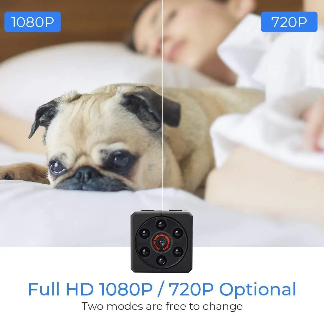 Невидимая портативная Магнитная камера ночного видения HD 1080P супер мини