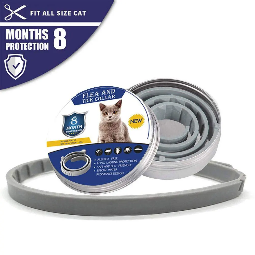 Ошейник для кошек противоблошиная фотолампа внешняя Ранняя защита на 8