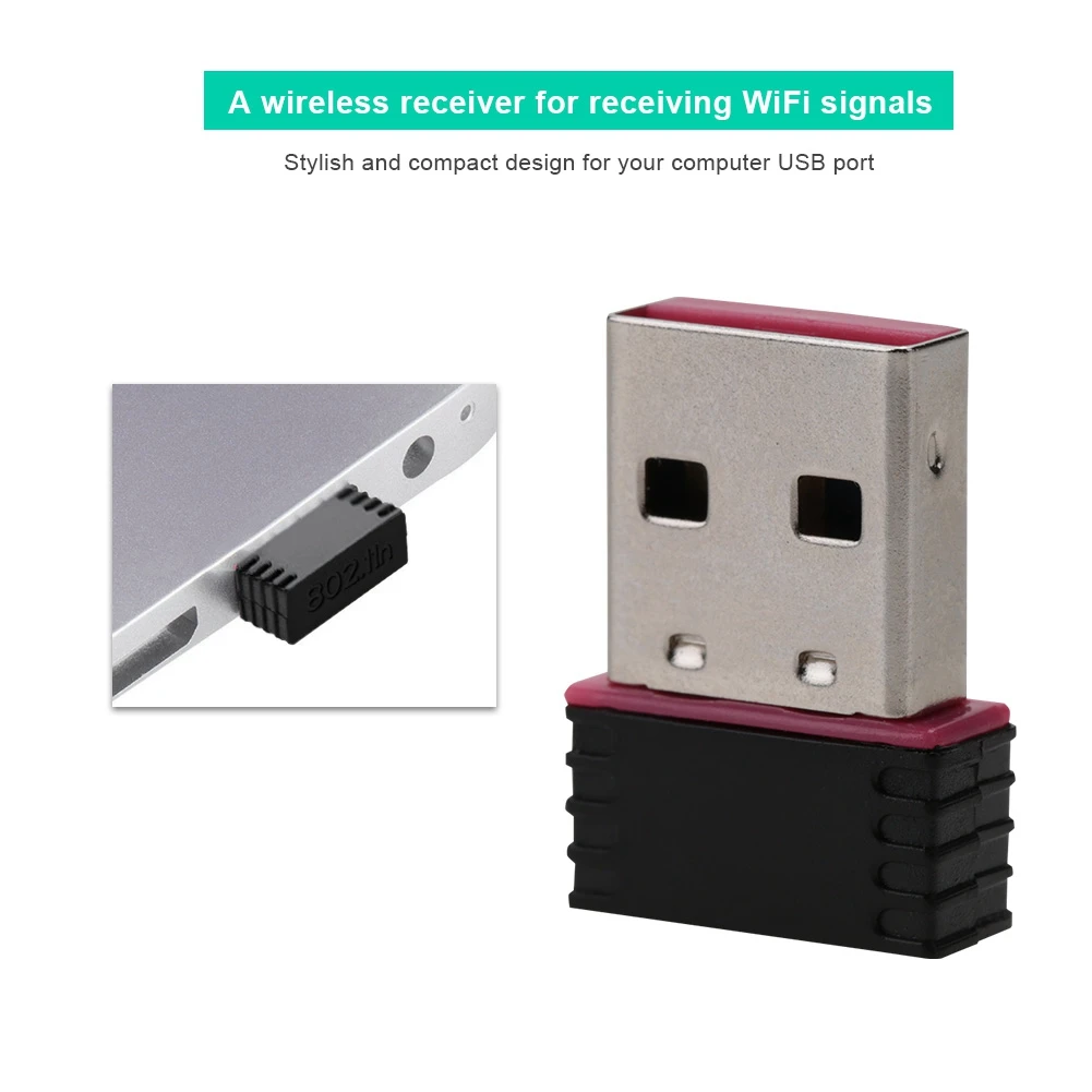 

USB Network Card Wifi Adapter With CD High Speed USB2.0 WiFi Transmitter Receiver 300Mbps For Windows Vista/XP/2000/Win7