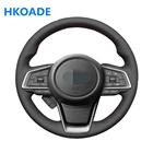 Чехол для руля из микрофибры, кожа, для Subaru Forester 2019, Ascent 2019, Crosstrek 2018-2019, Impreza
