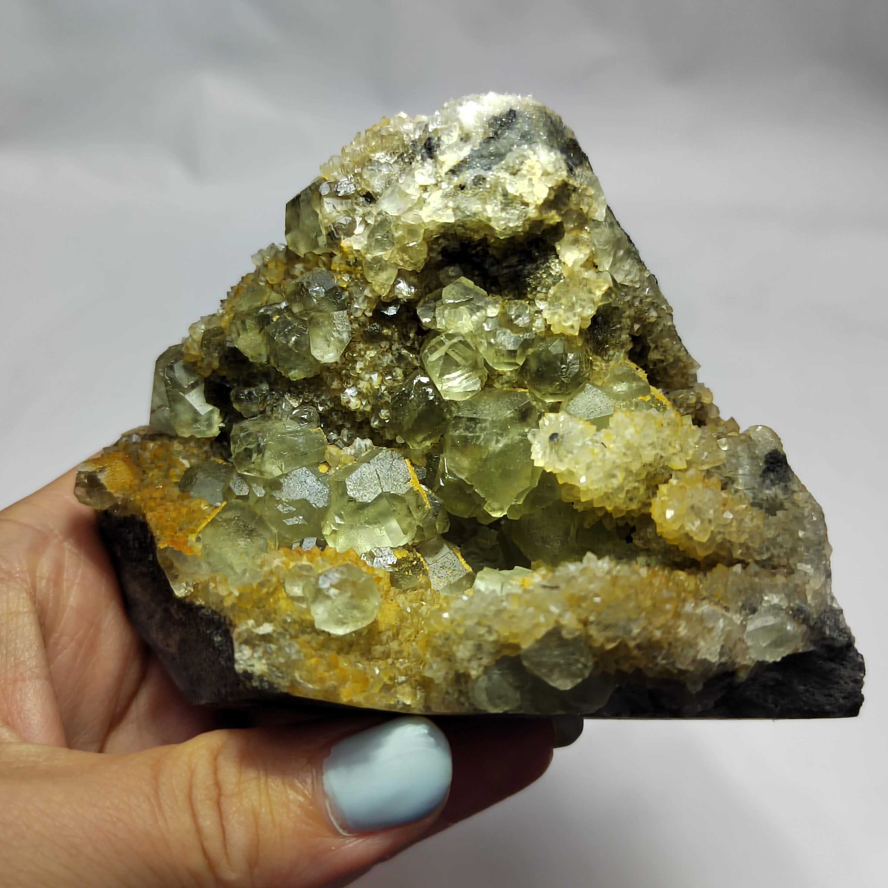 

64.2-355.7gNatural rare fluorite and quartz mineral specimens energy healing crystal home decoration collection accessories