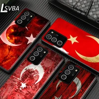 turkey flag art soft tpu for samsung galaxy s21 s20 fe ultra lite s10 5g s10e s9 s8 s7 s6 edge plus black phone case