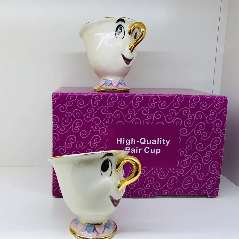2 шт Красота и с рисунком из мультфильма Красавица Чудовище Керамика кружка