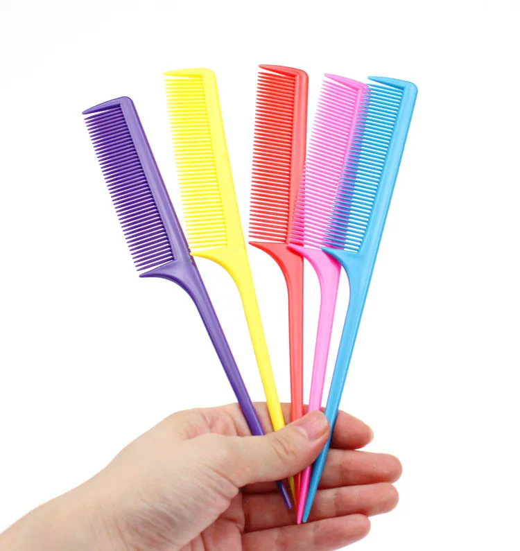 Профессиональная пластиковая расческа для волос с Острым Хвостом термостойкая