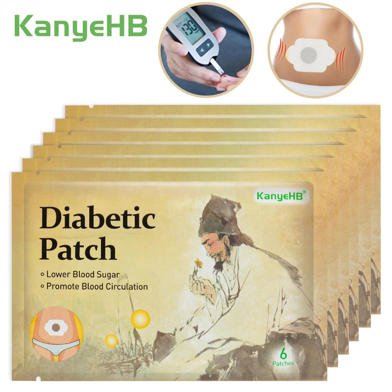 

36pcs 100% Natural Herbal Diabetes Patch Lower Blood Glucose Treatment Sugar Balance Medical Plaster Diabetic Patches A606 New