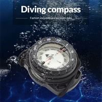 underwater compass scuba diving compass navigation portable 50m waterproof luminous dial with wrist strap outdoor accessories