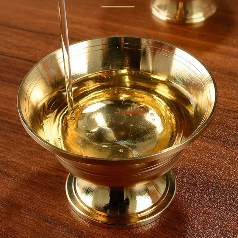 Чаша Питьевая из чистой меди латунь тибетская креативная чаша для благоприятной