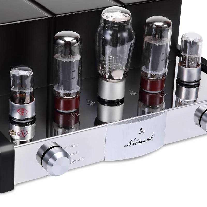 12 Вт * 2 (односторонний класс A) Nobsound MS-50D A EL34 вакуумный усилитель стерео мощности с