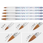 Акриловые кисти для ногтей кисти для дизайна ногтей ручки УФ-гель для ногтей кисти для рисования картин инструмент для маникюра ногтей