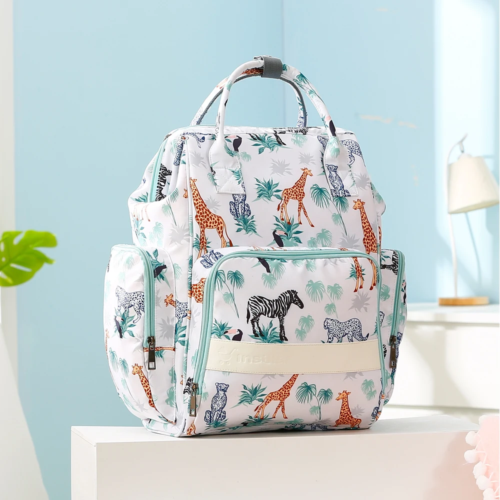 

New Mummy Diaper Bag Baby Stroller Backpack Waterproof Women Handbag Maternity Nursing Nappy Travel Knapsack