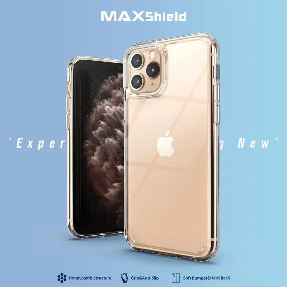 Ультратонкий прозрачный силиконовый чехол для телефона iPhone 11 Pro Max сверхмощный