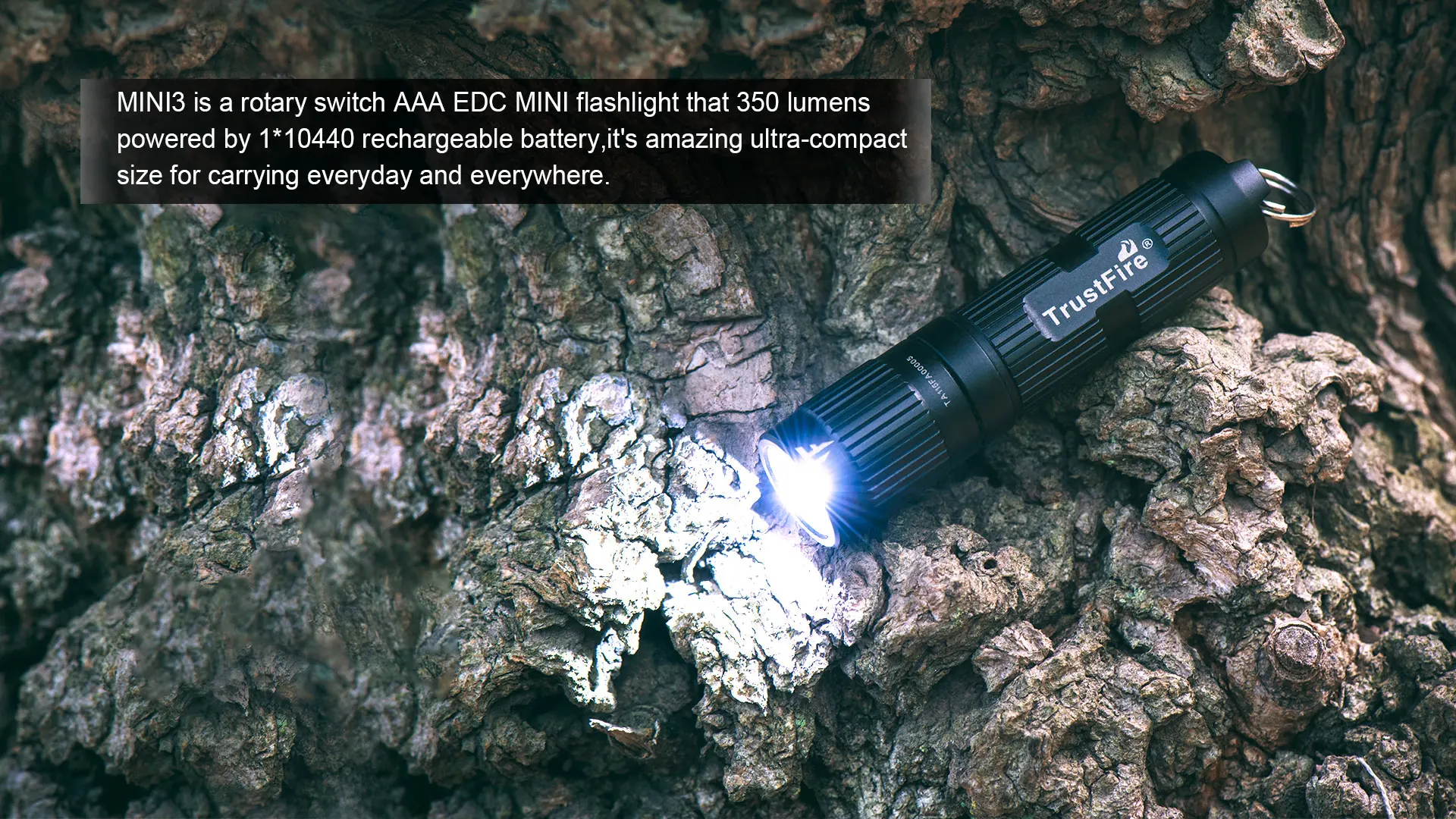 Trustfire Новинка MINI3 EDC карманный фонарик водонепроницаемый светодиодный фонарь использовать 10440/AAA батарея свет Открытый Кемпинг Туризм мини лампа
