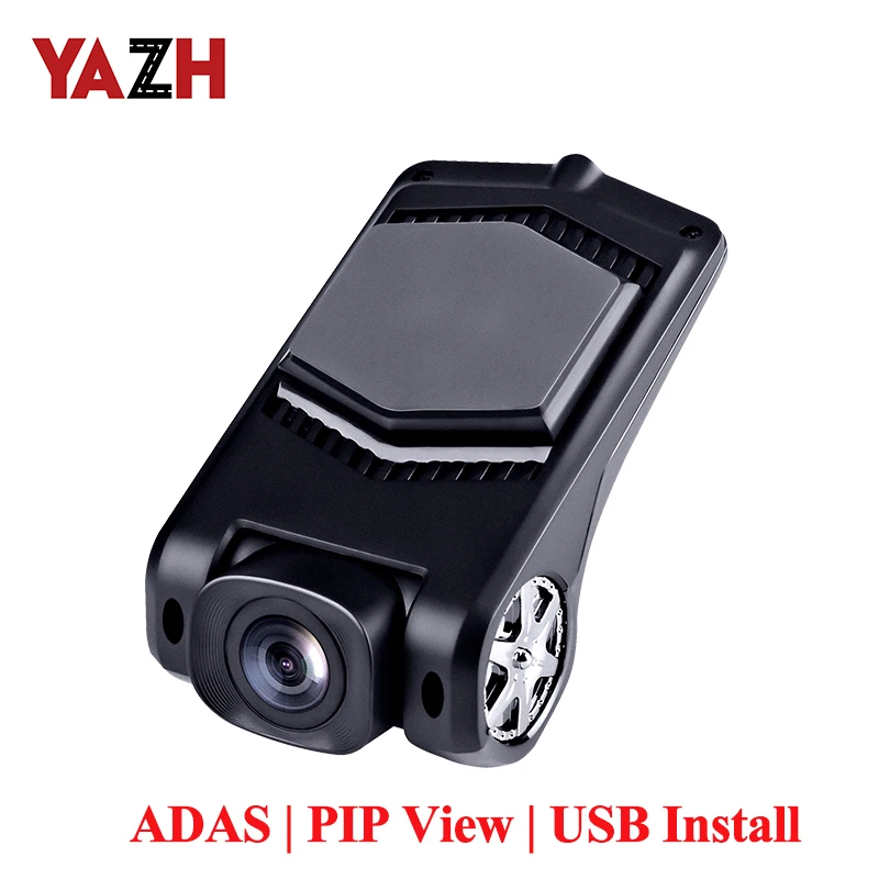 ADAS Автомобильный видеорегистратор FHD1080P USB DVR камера LDWS G Датчик PIP Автомобильные