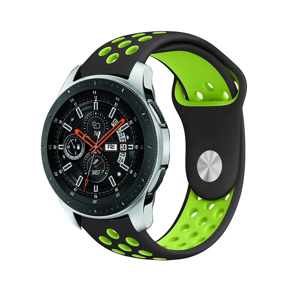 22 мм 20 Huami ремешок для samsung gear Sport S2 S3 Galaxy Watch active 42 46 силиконовый Pebble Time huawei gt 2 |