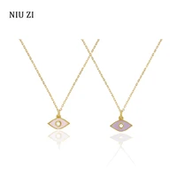 vintage pendants necklace for women eye moon shape golden long chain necklace personalized female jewelry gift to girlfriend hot