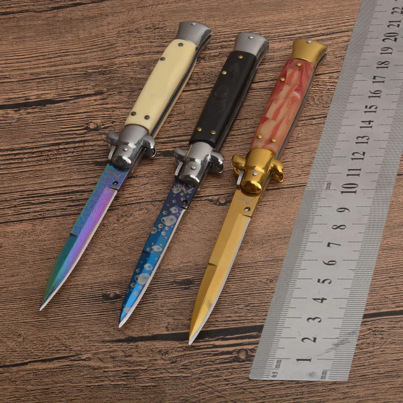 Складной нож точечный мафия akc высокопрочный Карманный резец из нержавеющей