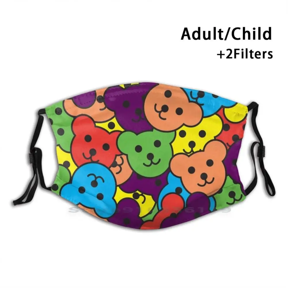 Радужные Джемперы милый дизайн фильтр от пыли детский медведь мишка тедди