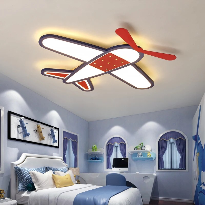 

New Cartoon plane Led Ceiling chandelier Modern chandelier for Children Bedroom lustre Home Indoor Lighting Decoration Fixture