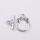 Застежки-тогл для изготовления ювелирных изделий, из тибетского серебра, под золото, медь, 30 комплектов