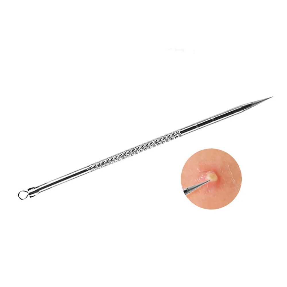 7 шт. Нержавеющая сталь серебро акне прыщей инструмент для удаления Blackhead поры