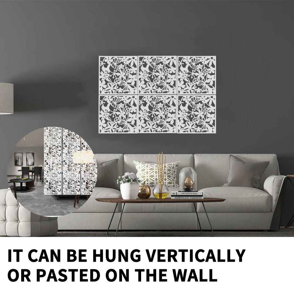 12 шт. 40x40 см подвесные экраны фотопанели перегородка стены Искусство сделай сам