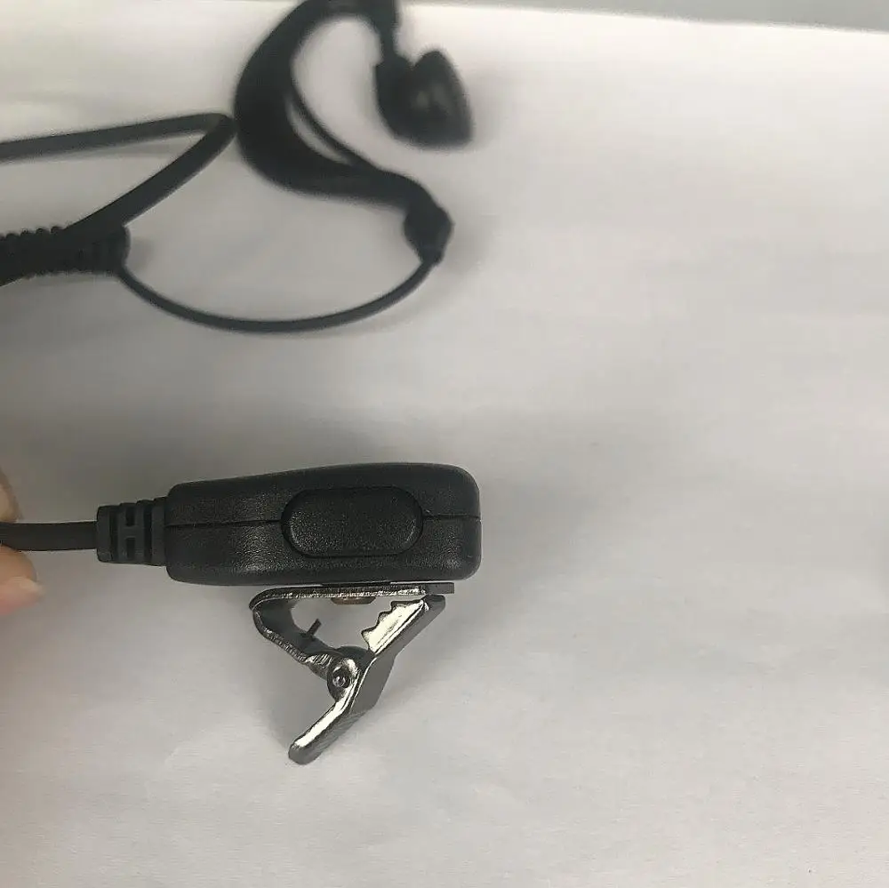 

Baofeng walkie talkie k port PTT headset Baofeng bf-888s bf-uv5r Curved spring earphone cable earhook headset