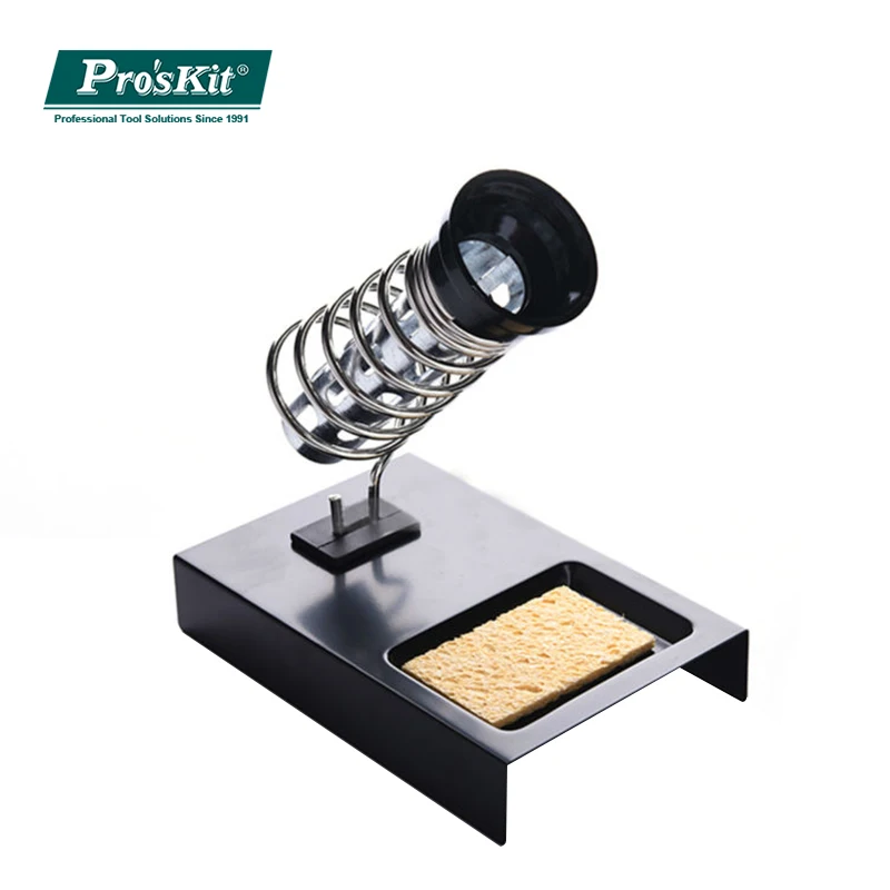 Pro'sKit SN-002 паяльная подставка сверхмощная металлическая основа с чистящей