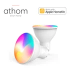 Умная лампа с регулируемой яркостью ATHOM Homekit WIFi 4,5 Вт RGBCW GU10