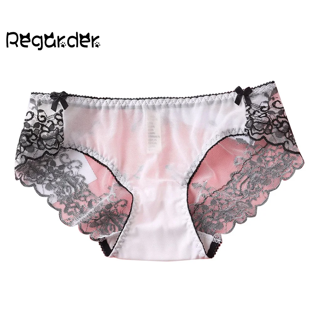 Женские хлопковые трусики сексуальные однотонные женские кружевные