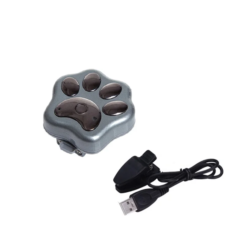 Gray Миниатюрный водонепроницаемый gps-навигатор ошейник для собаки чип отслеживания для собаки gps-трекер для кошек анти-потеря - Цвет: Gray