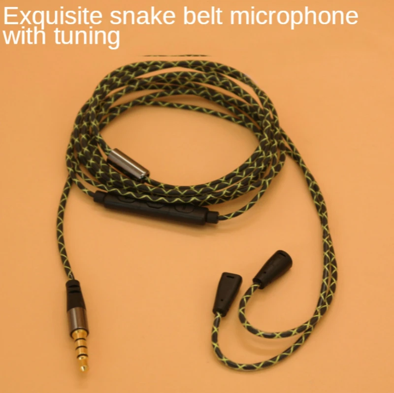 Кабель для наушников с микрофоном и регулировкой громкости 14 жильный медный